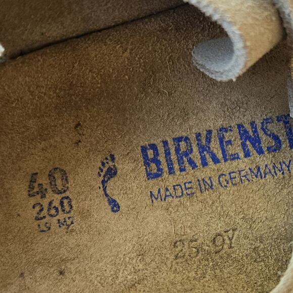 Birkenstock Tulum Women's Suede Cross Cross Slingback Sandals Beige Size 40/US 9 - Picture 10 of 11
